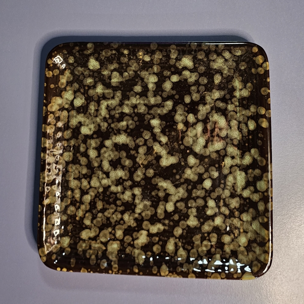 ☆Heavy☆ Glazed Square Ceramic Candle Tray